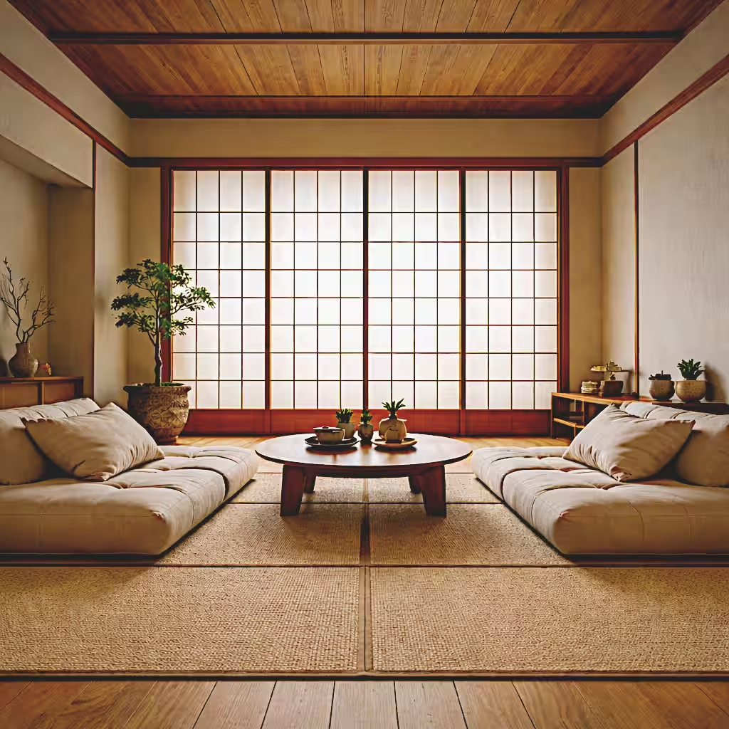 Le salon zen japonais