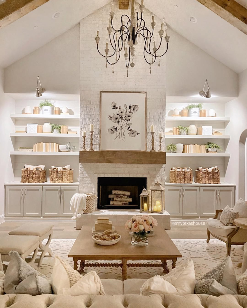 salon Blanc chaleureux
